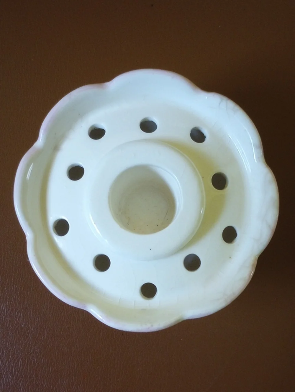 Holthowa Vintage 1958 Striped Taper Candle Holders. White Pink Blue Yellow